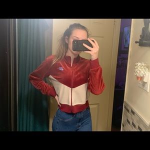 Velvet Nike Zip Up